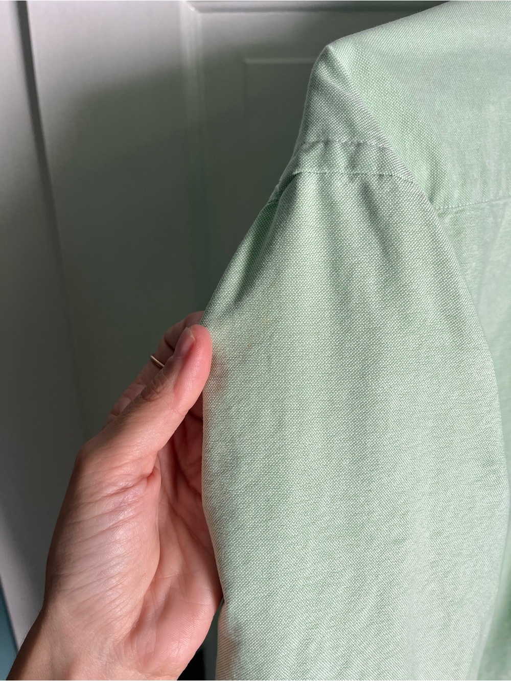 Women’s Ralph Lauren Light Mint Green Button-Down Shirt with Chest Crest size 12 - Picture 6 of 6